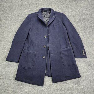 L.B.M. 1911 Sweater Blazer Wool Jacket Men's Sport Coat Navy Blue Italy Size 54